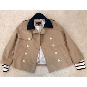 J. Crew Women’s Brown Short Trench Coat